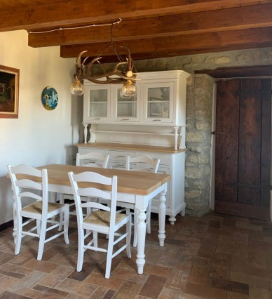 Vendita Online Tavolo in Legno di Castagno - Gamba Tornita 