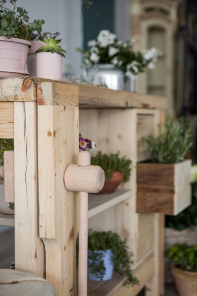 Vendita Online Bancone in legno invecchiato tipo Falegname 