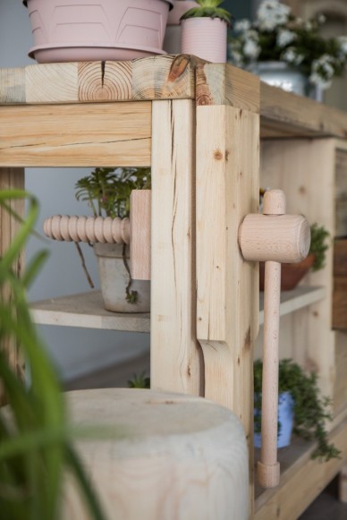 Vendita Online Bancone in legno invecchiato tipo Falegname 