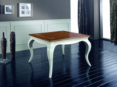 Vendita Online Tavolo  in legno gambe curve artigianale 