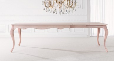 Vendita Online Tavolo  in legno gambe curve artigianale 