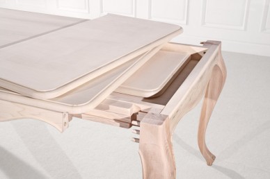 Vendita Online Tavolo  in legno gambe curve artigianale 