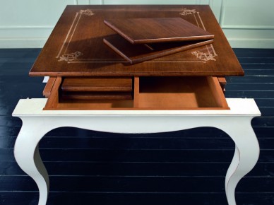 Vendita Online Tavolo  in legno gambe curve artigianale 