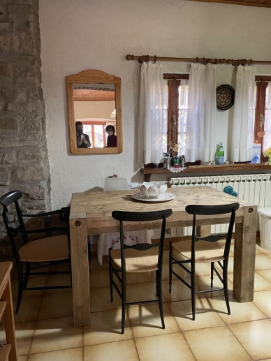 Vendita Online Tavolo in legno moderno invecchiato grezzo  